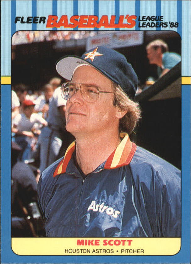 1988 Fleer League Leaders Baseball Cards       036      Mike Scott